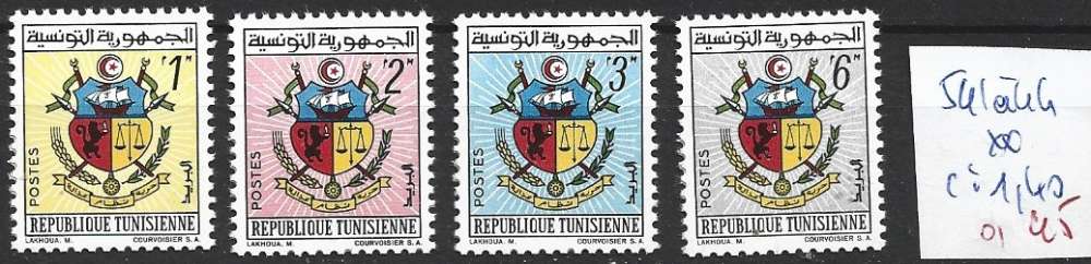 TUNISIE 541 à 544 ** côte 1.40 € 