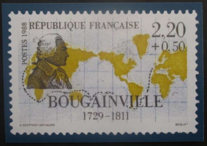 FRANCE carte pré-timbrée Bougainville