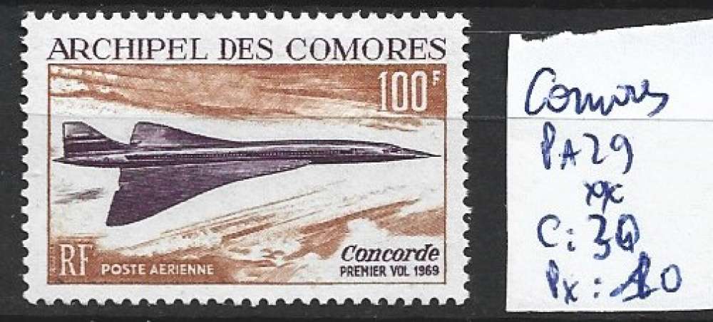 COMORES FRANCAISES PA 29 ** côte 30 € 