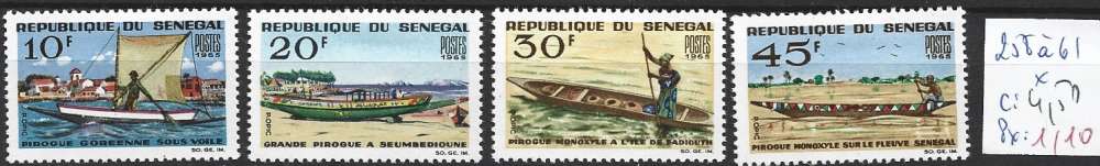 DAHOMEY 258 à 261 * côte 4.50 €