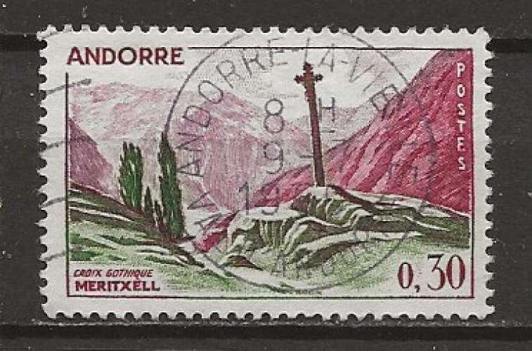 ANDORRE   ANNEE 1961  Y.T N°159 OBLI 