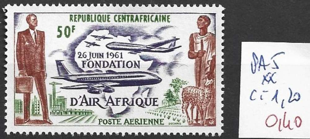 CENTRAFRIQUE PA 55 ** côte 1.20 €