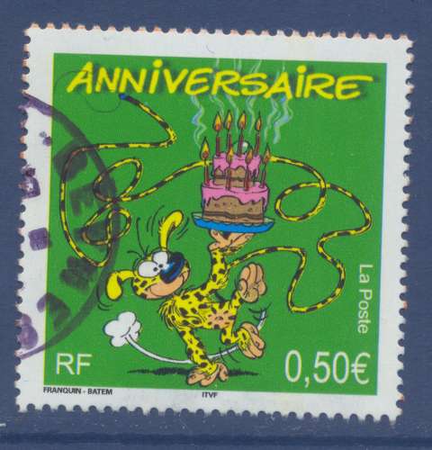 YT 3569 - Anniversaire - personnage de bandes dessinées - Marsupilami