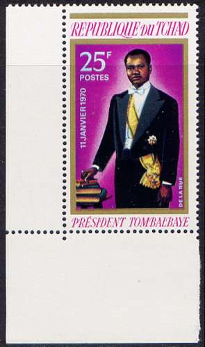 Timbre neuf ** n° 221(Yvert) Tchad 1970 - Président Tombalbaye