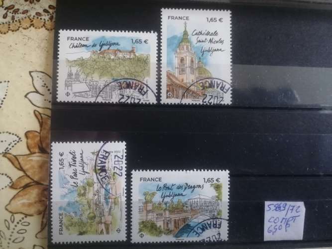 FRANCE OB   CACHET ROND N° 5569/72 COMPT