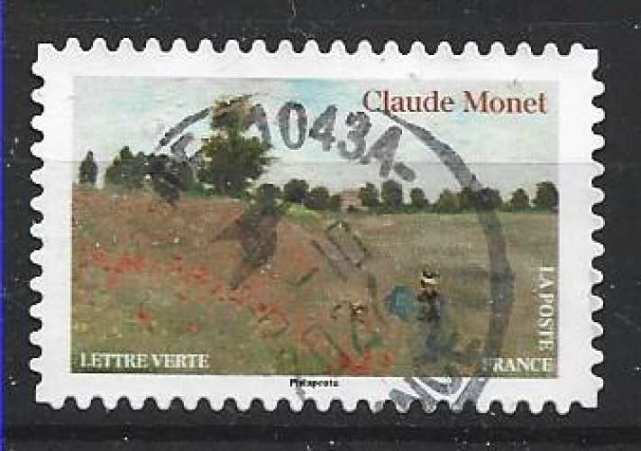 2024 FRANCE Adhésif 2409 oblitéré, cachet rond, impressionniste, Monet