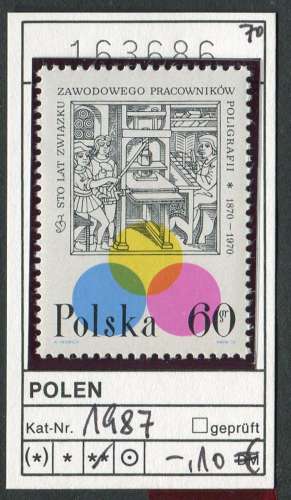 Pologne 1970 - Michel 1987 - ** neuf  mnh