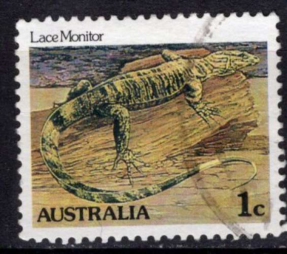 AUSTRALIE 1983 ANIMAUX LE VARAN BIGARRE  OBLITERE