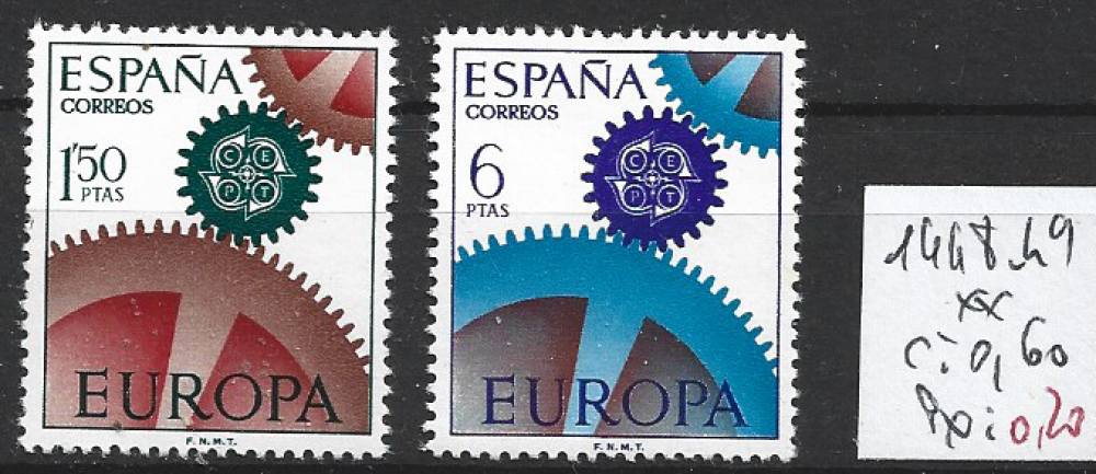 ESPAGNE 1448-1449 ** côte 0.60 €