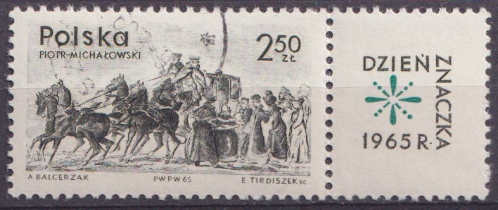 Pologne 1965 Y&T 1481 oblitéré - Journée du timbre 