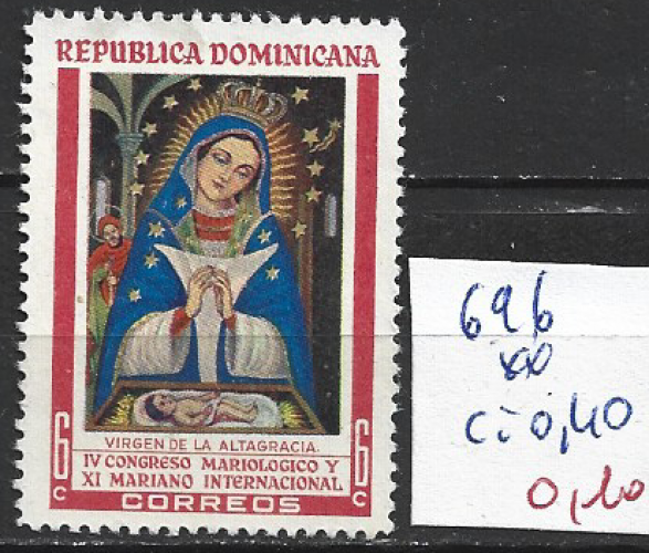 DOMINICAINE 696 ** côte 0.40 € 