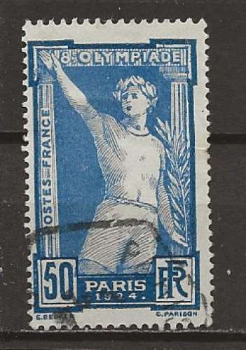 FRANCE   ANNEE 1924 Y.T N°186 OBLI  Paris 1924