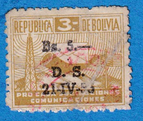 Bolivie 1955 Taxe postale. C1