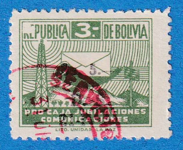 Bolivie 1954 Taxe postale. C1