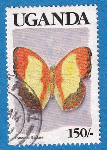 Ouganda 1989 Papillons.Cymothoe beckeri . C2