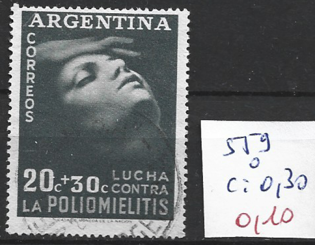 ARGENTINE 559 oblitéré côte 0.30 €