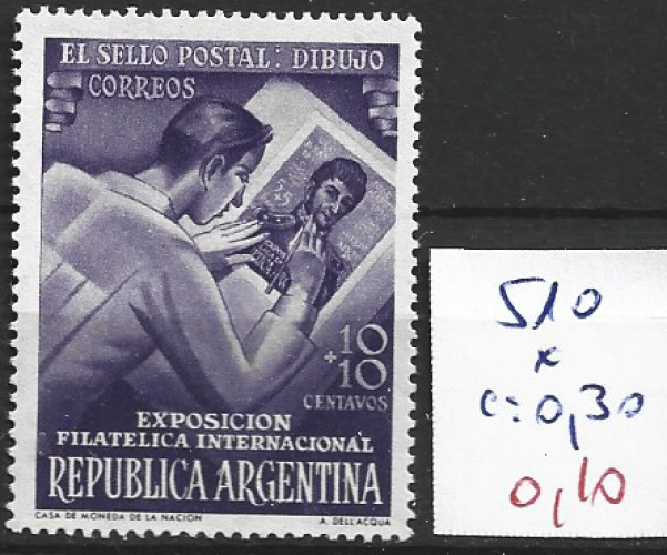 ARGENTINE 510 * côte 0.30 €