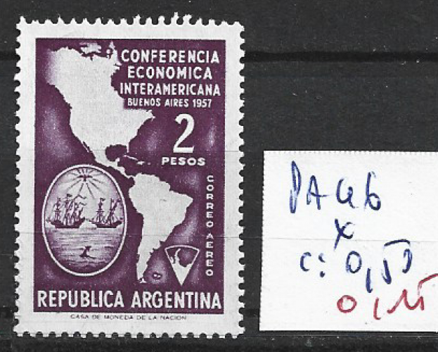 ARGENTINE PA 46 * côte 0.50 € 