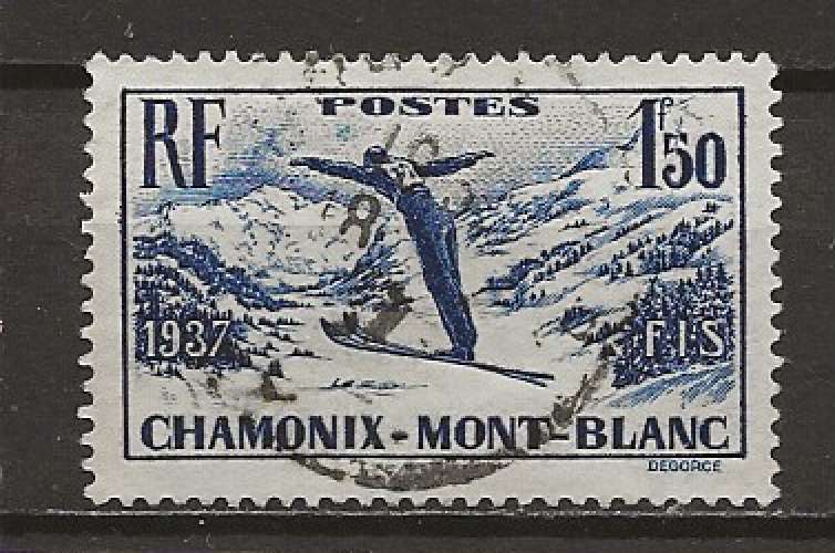 FRANCE   ANNEE  1937 Y.T N°334 OBLI  