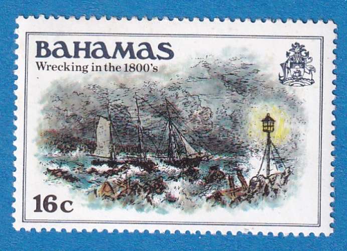 Bahamas 1980 Histoire des Bahamas. Naufrage. C4