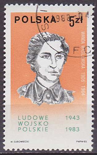 Timbre oblitéré n° 2696(Yvert) Pologne 1983 - Wanda Wasilewska