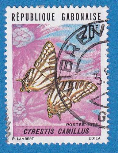 Gabon 1973 Papillons. Cyrestis camillus. C5