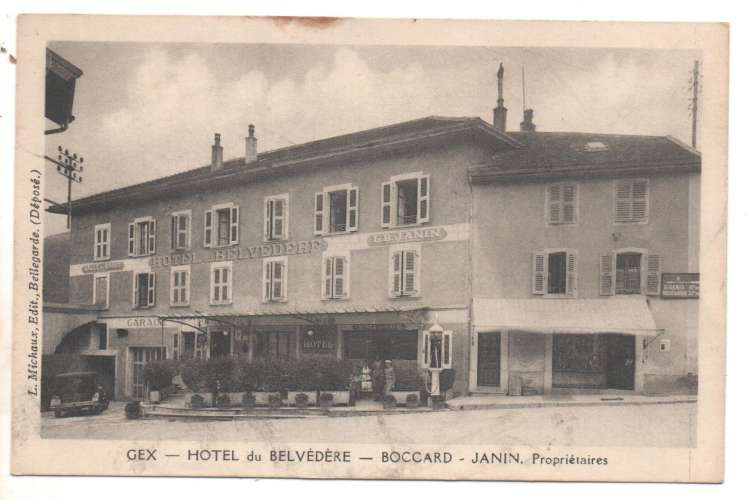 cpsm 01 Gex  Hôtel du Belvedère