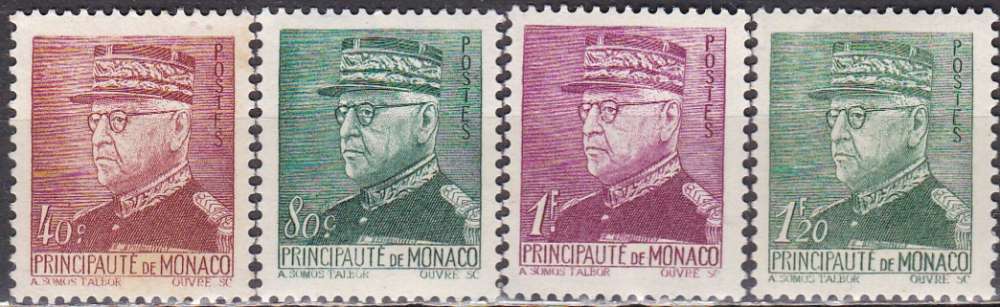 MONACO N° 225/8 de 1941 neufs** 