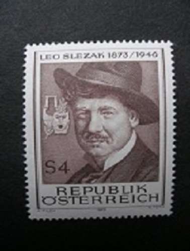 Autriche 1973 - Leo Slezak (1873–1946) chanteur d'opéra - MNH**