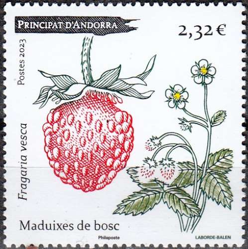 Andorre Français 2023 Fraise des bois Neuf **