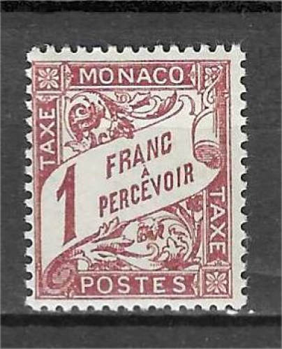 MONACO timbre taxe 23 * 