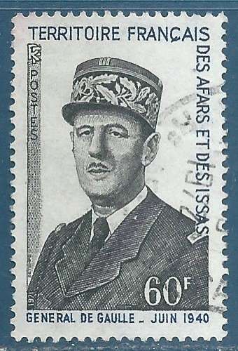 Afars et Issas N°375 Général De Gaulle oblitéré