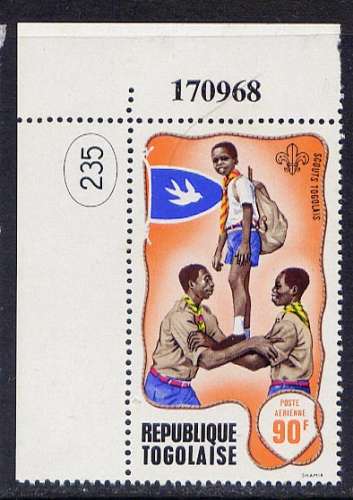 Timbre PA neuf ** n° 101(Yvert) Togo 1968 - Scouts Togolais