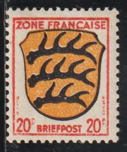 ALLEMAGNE - Zone Française  - Y&T  N° 8