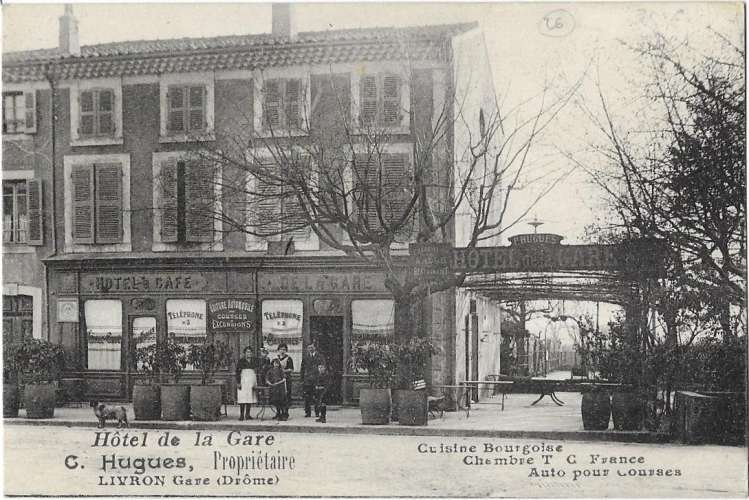 LIVRON gare: Hôtel de la Gare - Hugues propriétaire