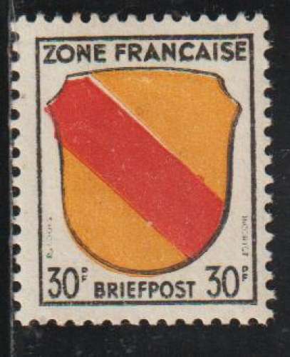 ALLEMAGNE - Zone Française  - Y&T  N° 10