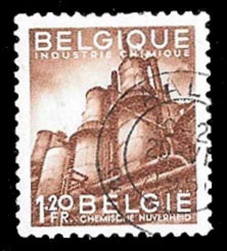 Belgique 1948 - Y&T 762 (oblitéré) Industrie chimique