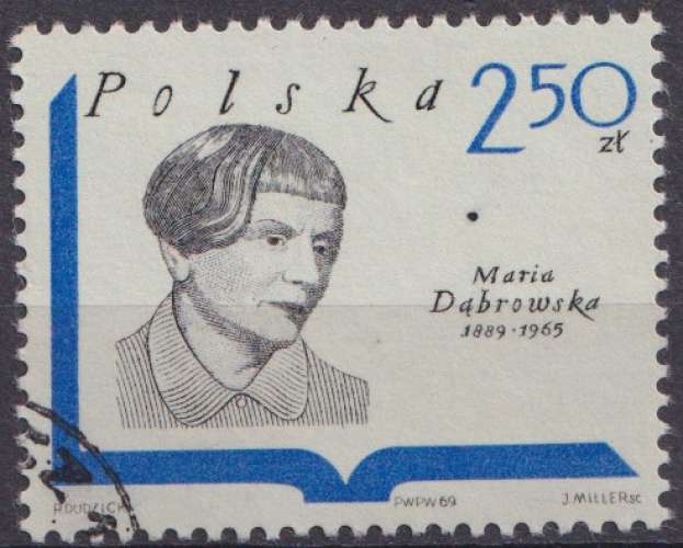 Pologne 1969 Y&T 1834 oblitéré - Maria Dabrowska 