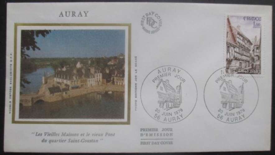 FRANCE FDC Auray 30-06-1979 Auray