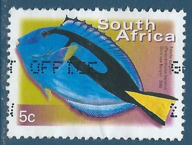 Afrique du Sud N°1127C Poisson - Paracanthurus epatus oblitéré