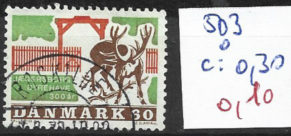 DANEMARK 503 oblitéré côte 0.30 € 