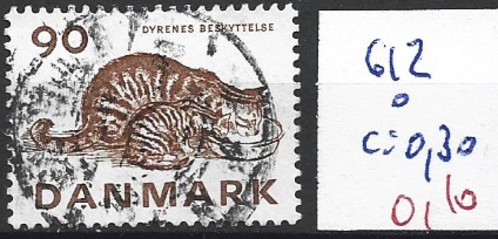 DANEMARK 612 oblitéré côte 0.30 € 