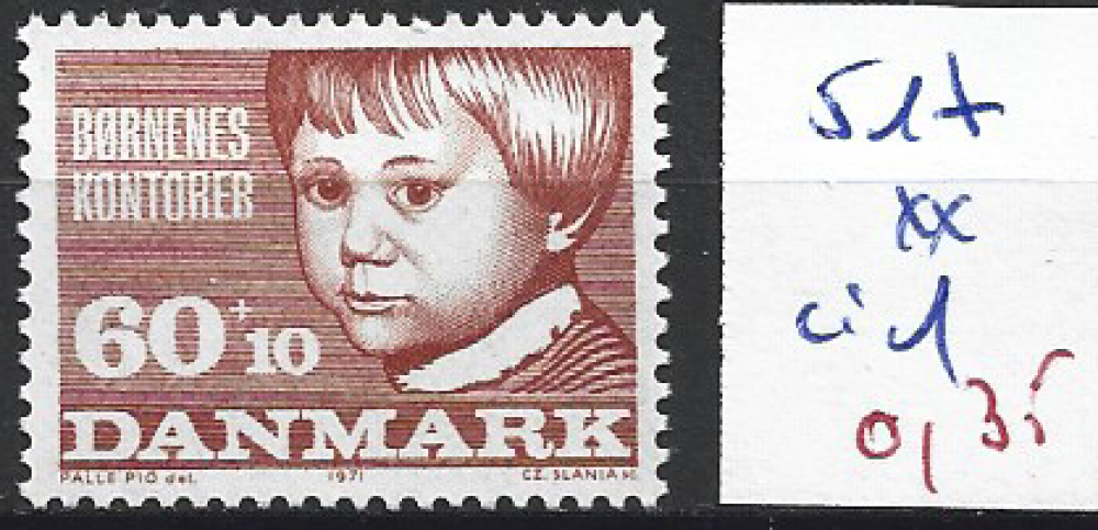 DANEMARK 517 ** côte 1 € 