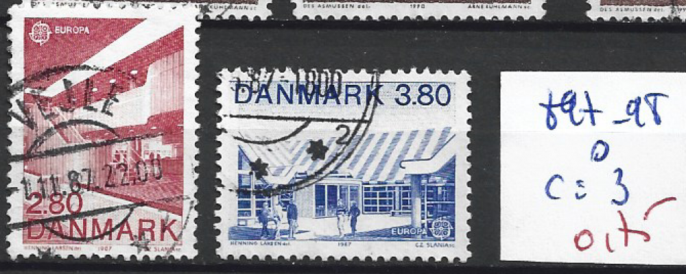 DANEMARK 897-898 oblitérés côte 3 € 