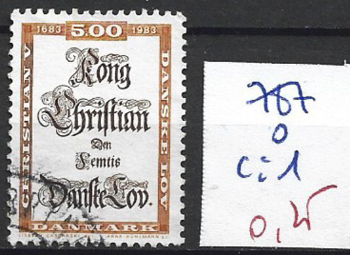 DANEMARK 787 oblitéré côte 1 € 