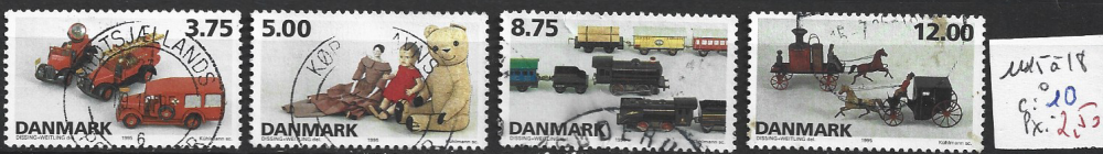 DANEMARK 1114 à 1118 oblitérés côte 10 € 