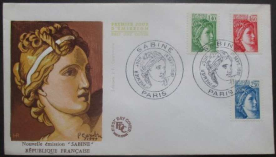 FRANCE FDC Sabine de Gandon 01-09-1981 Paris