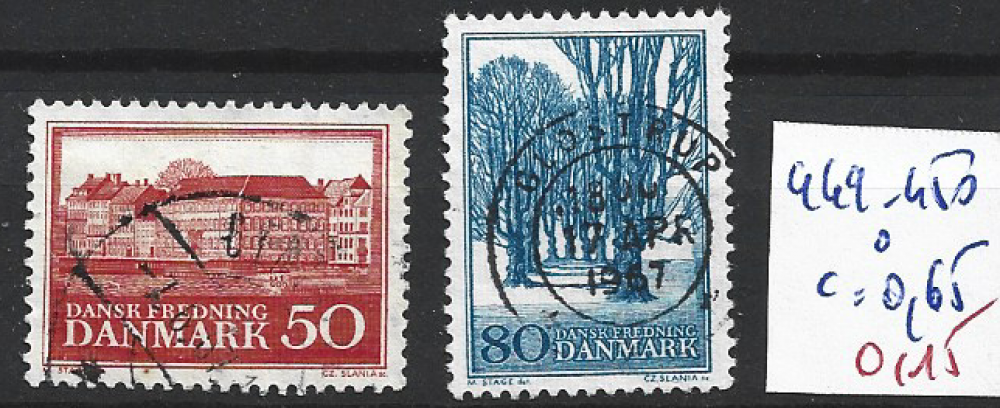 DANEMARK 449-450 oblitérés côte 0.65 € 