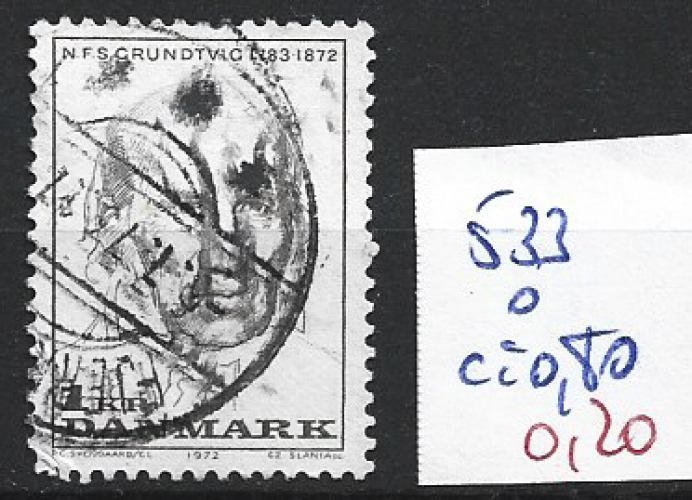 DANEMARK 533 oblitéré côte 0.80 € 