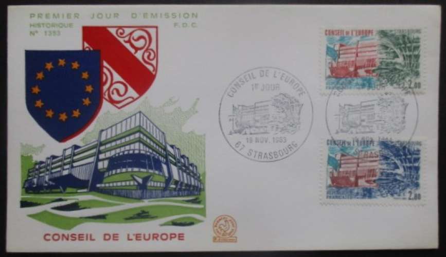 FRANCE FDC Conseil de l'Europe 19-11-1983 Strasbourg